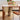 Vintage Cherry Wood Table with Sleek Steel Frame - Natural Finish hldmz - 709MUTUKISPACE