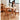 Stunning Cherry Wood Table with Copper Accents – Natural Wood Finish hldmz - 710MUTUKISPACE