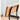 Sleek Modern Chair in Natural Cherry Wood with Durable Iron Frame hldmz - 717MUTUKISPACE