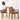 Elegant Oak & Cherry Wood Chairs with Plush Foam Cushioning - Premium Cotton & Linen Upholstery hldmz - 722MUTUKISPACE