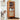 Elegant Cherry Wood Cabinet with Rattan Accents and Glass Doors hldmz - 732MUTUKISPACE