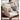 Luxurious White and Orange Cherry Wood Sofa with Leathaire, Goose Down, and Corduroy Upholstery hldmz - 733MUTUKISPACE