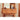 Elegant Cherry Wood Makeup Vanity with Plywood and Glass Features hldmz - 737MUTUKISPACE