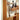 Elegant Cherry Wood Storage Rack with Glass Acrylic Accents – Durable & Stylish Organizer hldmz - 738MUTUKISPACE