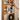 Elegant Cherry Wood Storage Rack with Glass Acrylic Accents – Durable & Stylish Organizer hldmz - 738MUTUKISPACE