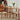 Natural Cherry Wood Dining Chair with Handwoven Kraft Paper Rope Seat hldmz - 739MUTUKISPACE