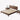 Luxurious Solid Brown Rubberwood Pine Bed Frame - Stylish & Durable Design hmak - 236MUTUKISPACE