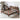 Sturdy and Versatile Pine - Brown Rubber Wood Bed Frame hmak - 238MUTUKISPACE