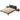 Eco - Friendly Brown Rubber Wood Pine Natural Bed Frame hmak - 243MUTUKISPACE