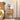 Elegant Oak Bedside Cupboard with Copper Accents in Natural Wood Finish hmzj - 800MUTUKISPACE