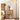 Elegant Oak Bedside Cupboard with Copper Accents in Natural Wood Finish hmzj - 800MUTUKISPACE