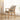 Elegant Light Brown Oak Wood Chair with Cotton & Linen Upholstery and Foam Padding hmzj - 807MUTUKISPACE