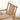 Elegant Light Brown Oak Wood Chair with Cotton & Linen Upholstery and Foam Padding hmzj - 807MUTUKISPACE