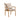 Elegant Light Brown Oak Wood Chair with Cotton & Linen Upholstery and Foam Padding hmzj - 807MUTUKISPACE