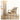 Elegant Light Brown Oak Wood Chair with Cotton & Linen Upholstery and Foam Padding hmzj - 807MUTUKISPACE
