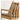 Elegant Light Brown Oak Wood Chair with Cotton & Linen Upholstery and Foam Padding hmzj - 807MUTUKISPACE