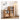 Elegant Oak Wood Glass Cabinet - Natural Finish for Timeless Style hmzj - 811MUTUKISPACE