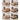 Luxurious Beige and Light Gray Cotton Beed with Faux Leather Accents and Pine Wood Frame hmzsh - 1269MUTUKISPACE