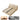 Luxurious Beige and Light Gray Cotton Beed with Faux Leather Accents and Pine Wood Frame hmzsh - 1269MUTUKISPACE