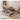 Luxurious Beige and Light Gray Cotton Beed with Faux Leather Accents and Pine Wood Frame hmzsh - 1269MUTUKISPACE