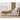 Luxurious Beige and Light Gray Cotton Beed with Faux Leather Accents and Pine Wood Frame hmzsh - 1269MUTUKISPACE