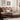 Luxurious Dark Brown Faux Leather Bed with Light Grey and Beige Accents - Elegant Khaki and Orange Detailing - Modern Black Design hmzsh - 1545MUTUKISPACE