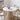 Modern Round Dining Table – Ceramic & Stainless Steel with Sleek Density Board Finish hqlw - 4043MUTUKISPACE