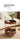 Coffee Table with Wheels – Leather Finish and Modern Design hqy - 5203MUTUKISPACE