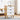 Stylish White TV Cabinet with Bamboo Accents and Natural Brown Wood Finish hsl - 393MUTUKISPACE