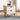 Stylish White TV Cabinet with Bamboo Accents and Natural Brown Wood Finish hsl - 393MUTUKISPACE