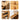 Elegant Natural Bamboo Makeup Vanity with Glass Top hsl - 73MUTUKISPACE