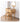 Bamboo Wood and Glass Stool - Natural Wood Finish hsl - 74MUTUKISPACE