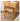 Bamboo Wood and Glass Stool - Natural Wood Finish hsl - 74MUTUKISPACE