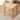 Bamboo Wood and Glass Stool - Natural Wood Finish hsl - 74MUTUKISPACE