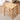Bamboo Wood and Glass Stool - Natural Wood Finish hsl - 74MUTUKISPACE
