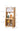 Elegant Natural Wood Cabinet with Dark Brown Bamboo Glass and Sleek ABS Resin Finish hsl - 77MUTUKISPACE