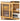 Elegant Natural Wood Cabinet with Dark Brown Bamboo Glass and Sleek ABS Resin Finish hsl - 77MUTUKISPACE