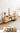 Stylish Natural Wood TV Cabinet with Bamboo Shelves, Durable ABS Resin, and Glass Doors hsl - 80MUTUKISPACE