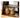 Elegant Dark Brown Bamboo Cabinet with Glass Doors - Perfect Natural Wood Storage Solution hsl - 89MUTUKISPACE