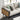 Stylish Grey Sofa with Natural Wood and Black Ash Accents – Rattan and Cotton Linen Blend htzm - 1504MUTUKISPACE
