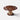 Elegant Brown Ash Wood Table with Rattan Accents and Cotton Linen Blend htzm - 1520MUTUKISPACE