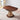 Elegant Brown Ash Wood Table with Rattan Accents and Cotton Linen Blend htzm - 1520MUTUKISPACE