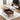 Elegant Solid Wood & Sintered Stone Coffee Table - Brown, White & Black Design hx - 1566MUTUKISPACE