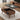 Elegant Solid Wood & Sintered Stone Coffee Table - Brown, White & Black Design hx - 1566MUTUKISPACE