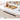 Elegant Sintered Stone Coffee Table in White, Beige, and Blue – Perfect for Modern Interiors hx - 1573MUTUKISPACE