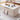 Elegant Sintered Stone Coffee Table in White, Beige, and Blue – Perfect for Modern Interiors hx - 1573MUTUKISPACE
