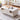 Elegant White Beige Oak Wood Coffee Table with Sintered Stone Top – Stylish & Durable hx - 1575MUTUKISPACE