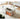 Solid Wood Stool with Beige and Orange Faux Leather Upholstery hx - 1577MUTUKISPACE