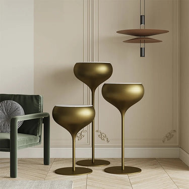 Sintered Stone Coffee Table Set – Elegant Stainless Steel Base for Modern Spaces hxbs - 3028MUTUKISPACE