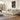 Luxurious Dark Brown and Light Beige Sofa with Black Pine Wood Frame - Down - Filled Cotton and Faux Leather Upholstery hxl - 1265MUTUKISPACE